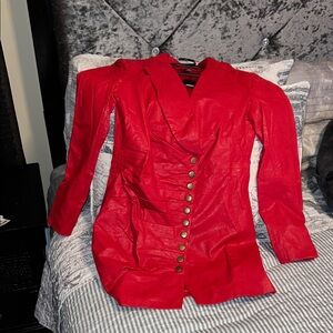 Elegant Red Women's Jacket